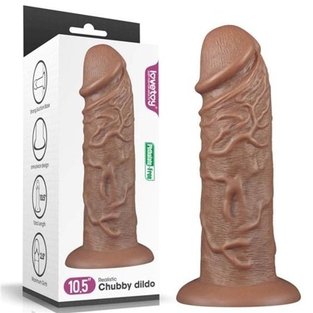 10.5'' Realistic Chubby Dildo Flesh