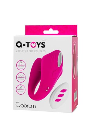 A-TOYS Vibrator for couples Cobrum, silicone, pink, 9.6 cm