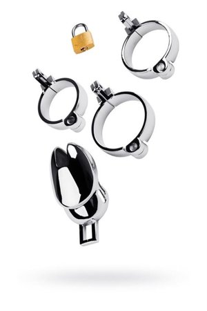 Chastity belt TOYFA Metal Male, silver