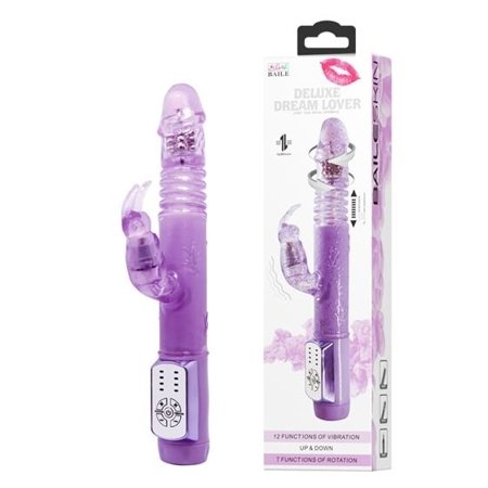 Deluxe Dream Lover Vibrator Purple with Bunny