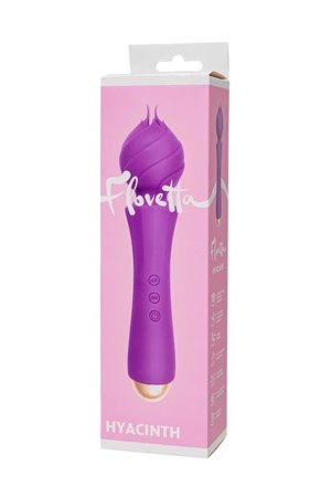 Flovetta by Toyfa HYACINTH vibrator, silicone, purple, 21.5 cm