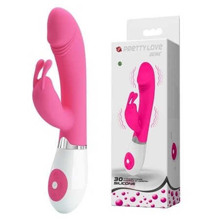 Pretty Love Gene-Silicone Vibrator, 30 fun. vibr. Pink