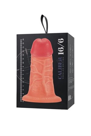 Realistic dildo Caliber 16/6 , PVC, flesh,  length 16cm, diameter 6cm