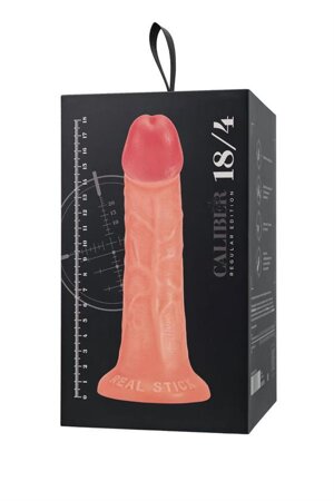 Realistic dildo Caliber 18/4 , PVC, flesh,  length 18cm, diameter 4cm