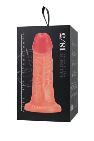 Realistic dildo Caliber 18/5 , PVC, flesh,  length 18cm, diameter 5cm