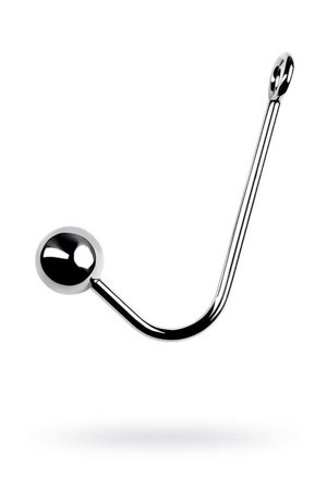 Silver anal hooks TOYFA Metal with two balls